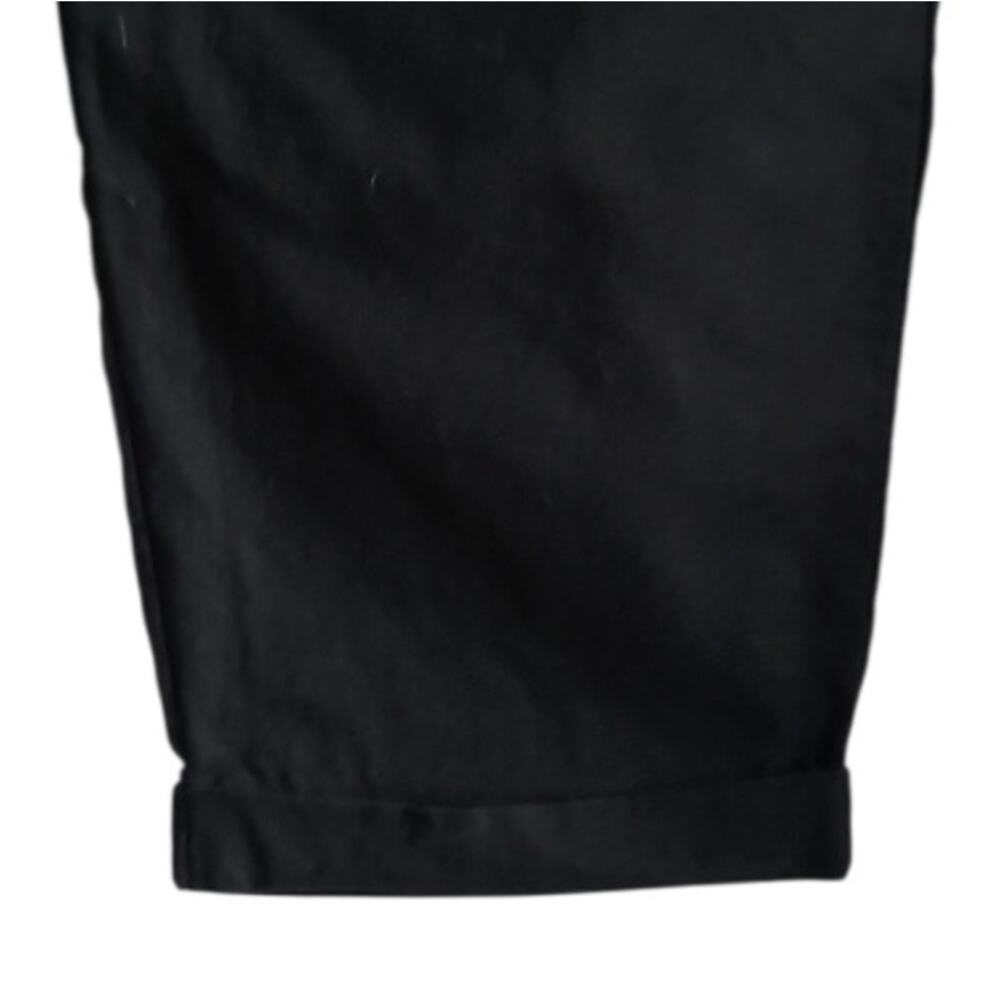J.Crew Factory Linen Cotton Straight Leg Pull On Pants Black 8 Business Casual - Picture 5 of 9